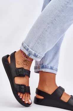 Damskie Lekkie Sandały Big Star LL274745 Czarne