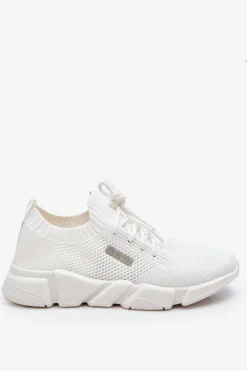 Damskie Lekkie Sneakersy Memory Foam System Big Star JJ274268 Białe