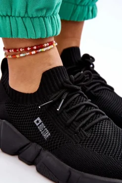Damskie Lekkie Sneakersy Memory Foam System Big Star JJ274269 Czarne