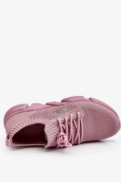 Damskie Lekkie Sneakersy Memory Foam System Big Star JJ274266 Różowe