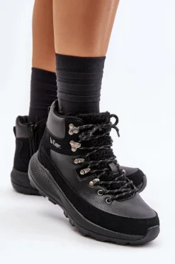 Damskie Lekkie Trapery Na Zamek Lee Cooper LCJ-24-03-3073 Czarne