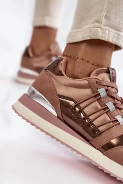 Damskie Modne Buty Sportowe Big Star KK274111 Różowe