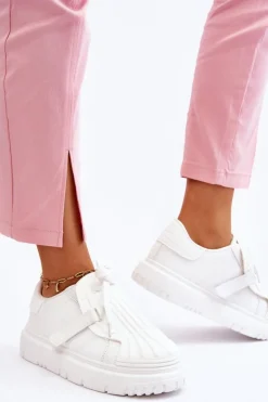 Damskie Modne Sportowe Buty Białe Genesis