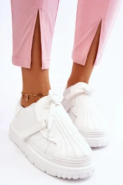 Damskie Modne Sportowe Buty Białe Genesis