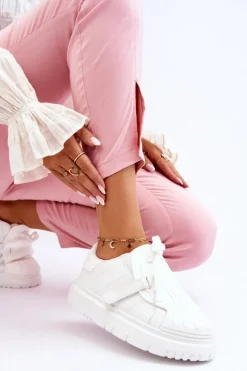 Damskie Modne Sportowe Buty Białe Genesis