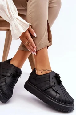 Damskie Modne Sportowe Buty Czarne Genesis