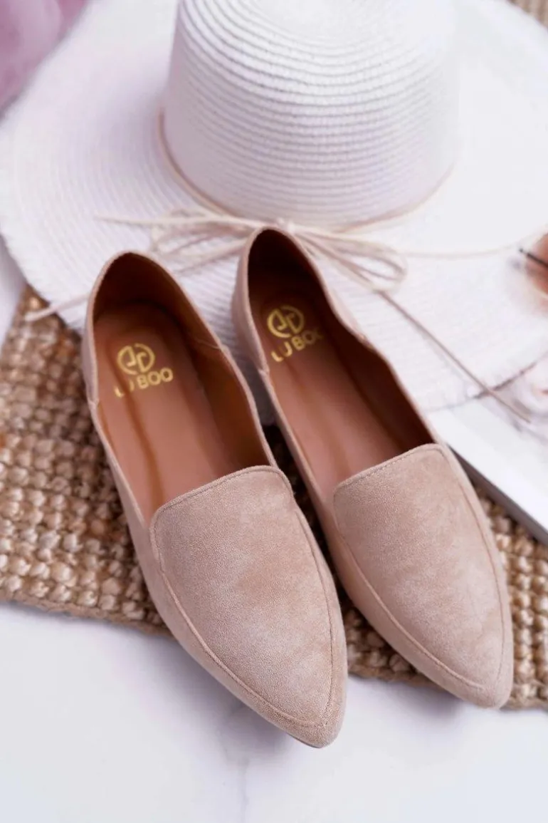 Damskie Mokasyny Lu Boo Beżowe Magnus