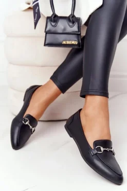 Damskie Mokasyny Sergio Leone MK711 Czarne