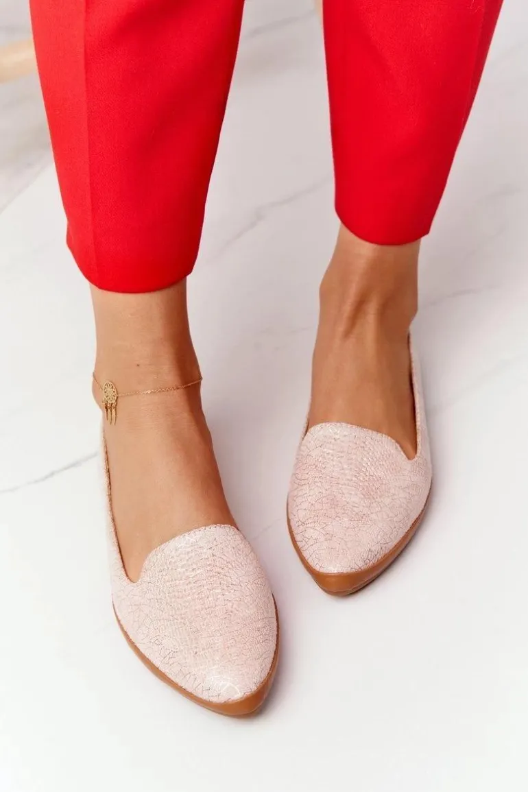 Damskie Mokasyny Sergio Leone MK700 Zamszowe Różowe