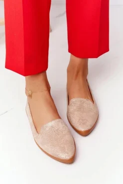 Damskie Mokasyny Sergio Leone MK700 Zamszowe Beżowe