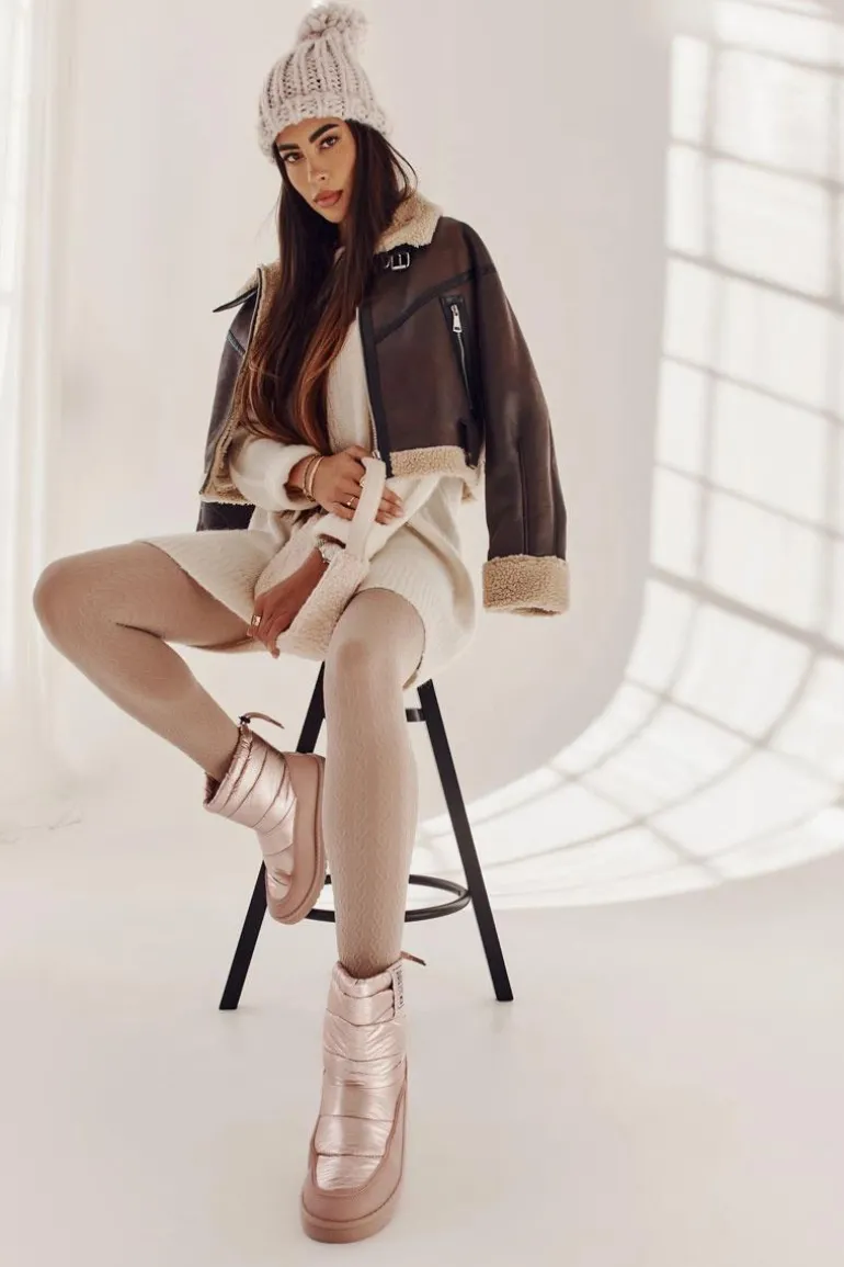 Damskie Śniegowce Big Star II274119 Różowe