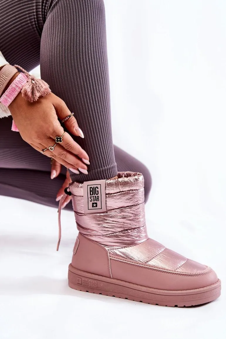 Damskie Śniegowce Big Star II274119 Różowe