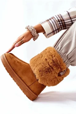 Damskie Śniegowce Big Star II274127 Camel