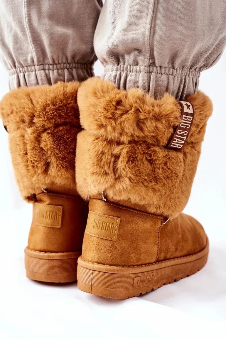 Damskie Śniegowce Big Star II274127 Camel