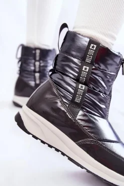 Damskie Śniegowce Big Star KK274391 Ciemnoszare