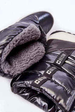 Damskie Śniegowce Big Star KK274391 Ciemnoszare