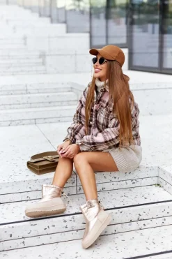 Damskie Śniegowce Big Star II274121 Beżowe