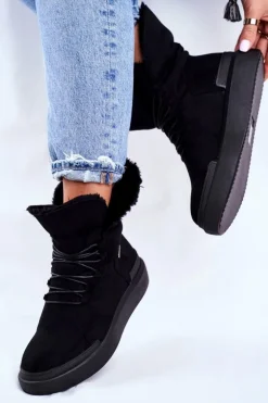 Damskie Śniegowce Big Star Czarne GG274990