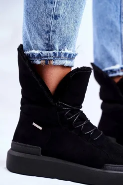 Damskie Śniegowce Big Star Czarne GG274990