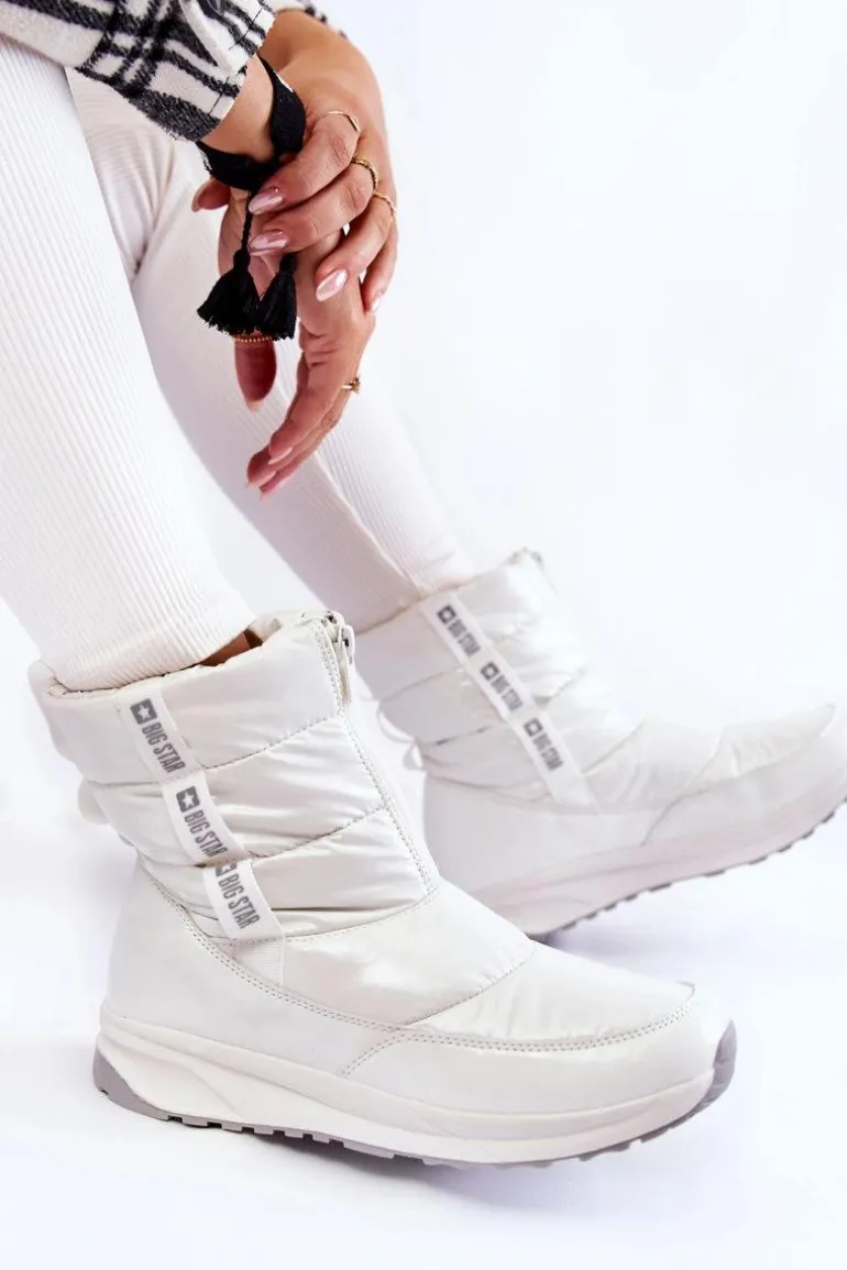 Damskie Śniegowce Big Star KK274393 Białe