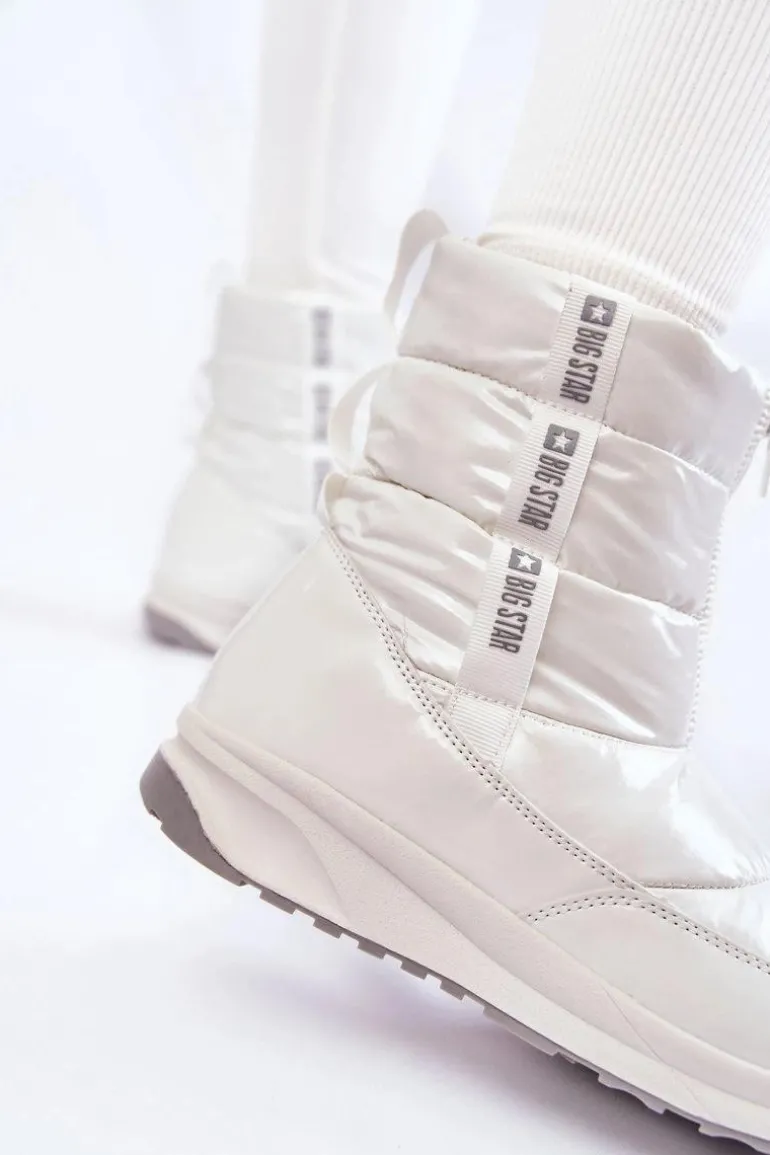 Damskie Śniegowce Big Star KK274393 Białe