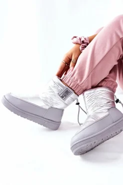 Damskie Śniegowce Big Star II274118 Srebrne