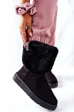 Damskie Śniegowce Big Star II274123 Czarne