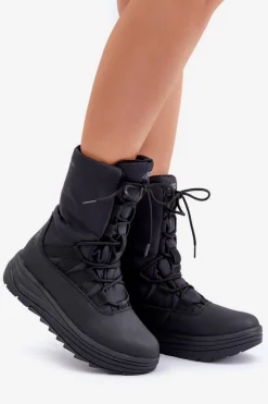 Damskie Śniegowce INUA Z Ociepliną Primaloft 4F 4FRAW24FSBSF012 Czarne