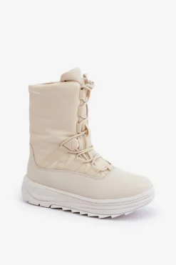 Damskie Śniegowce INUA Z Ociepliną Primaloft 4F 4FRAW24FSBSF012 Beżowe