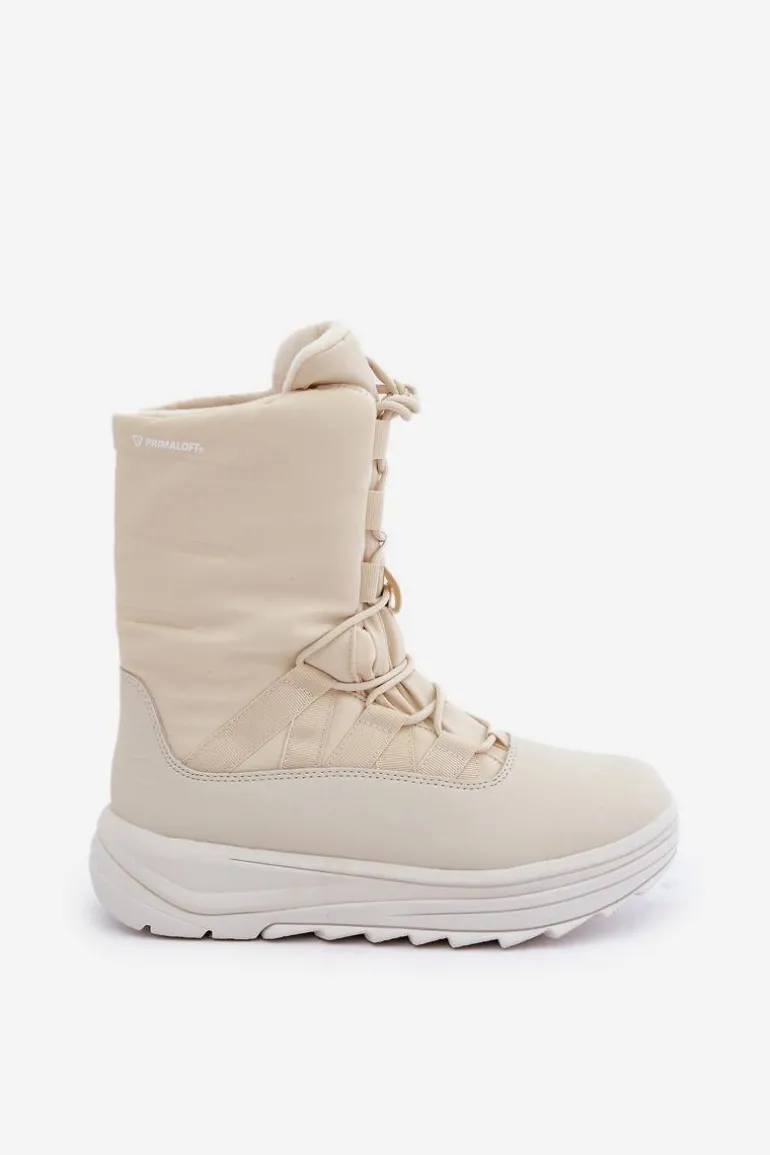 Damskie Śniegowce INUA Z Ociepliną Primaloft 4F 4FRAW24FSBSF012 Beżowe