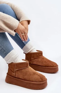 Damskie Śniegowce Na Grubej Podeszwie Camel Caliksa