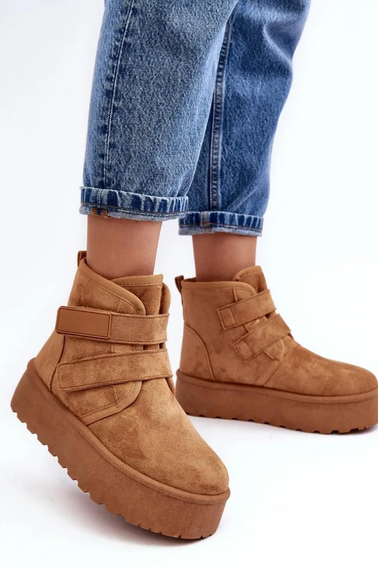 Damskie Śniegowce Na Platformie Camel Naredi