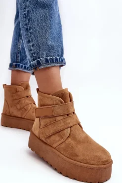 Damskie Śniegowce Na Platformie Camel Naredi