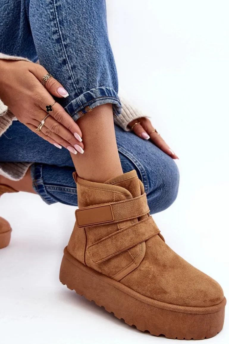 Damskie Śniegowce Na Platformie Camel Naredi