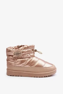 Damskie Śniegowce Ocieplane Lee Cooper LCJ-23-44-1965L Beżowe