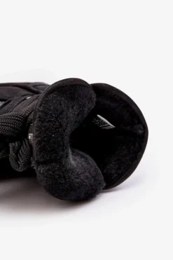 Damskie Śniegowce Z Wiązaniem D.Franklin DFSH370006 Czarne