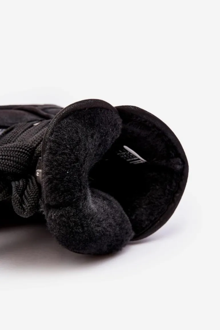 Damskie Śniegowce Z Wiązaniem D.Franklin DFSH370006 Czarne