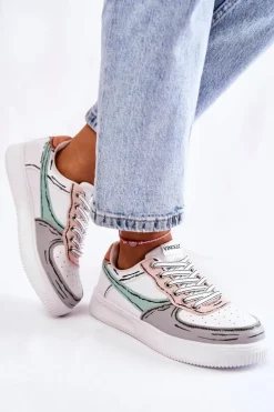 Damskie Niskie Buty Sportowe Multikolor Solveig