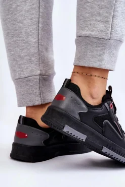 Damskie Niskie Sneakersy Cross Jeans LL2R4012C Czarne