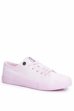 Damskie Niskie Trampki Big Star DD274443 Jasnoróżowe