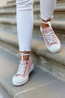 Damskie Niskie Trampki BIG STAR JJ274385 Różowe