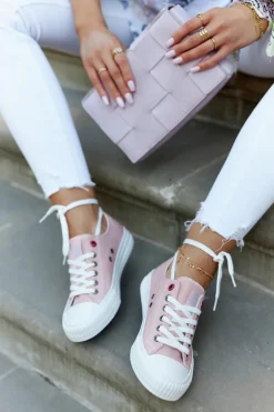 Damskie Niskie Trampki BIG STAR JJ274385 Różowe