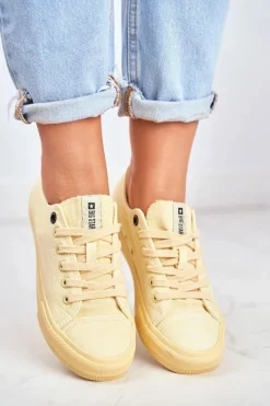 Damskie Niskie Trampki Big Star DD274441 Żółte