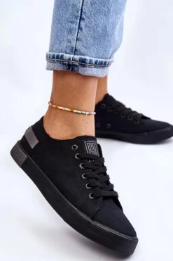 Damskie Niskie Trampki Big Star LL274038 Czarne