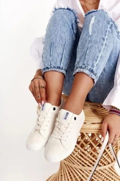 Damskie Niskie Trampki Big Star DD274451 Białe