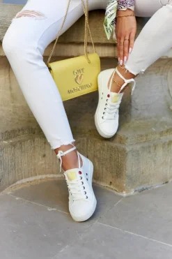 Damskie Niskie Trampki BIG STAR JJ274384 Białe