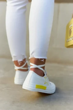 Damskie Niskie Trampki BIG STAR JJ274384 Białe