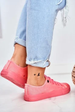 Damskie Niskie Trampki Big Star DD274444 Różowe