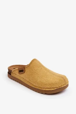 Damskie Obuwie Domowe Kapcie Inblu DJ000010 Żółte