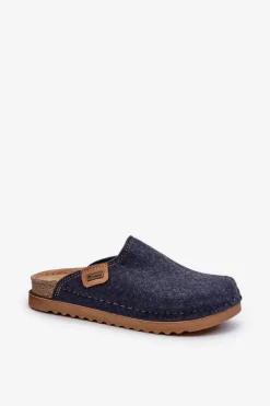 Damskie Obuwie Domowe Kapcie Inblu DJ000010 Granatowe